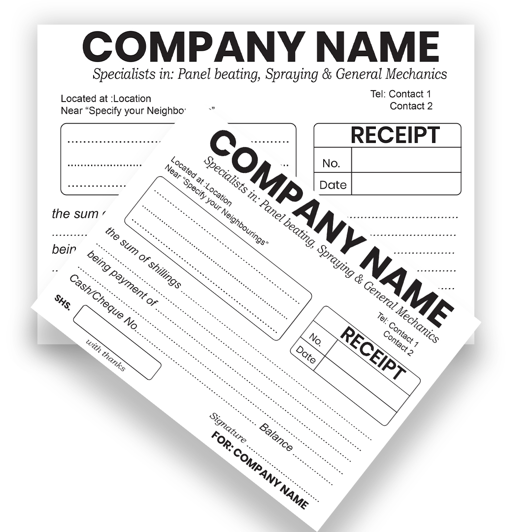 A5 Premium Receipt template