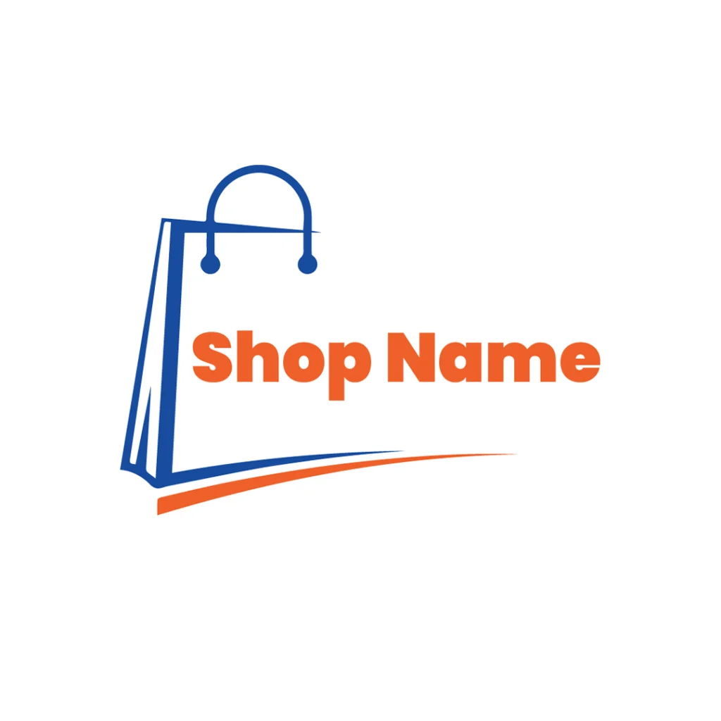 Free Bags Shop Logo Design Template PSD Design
