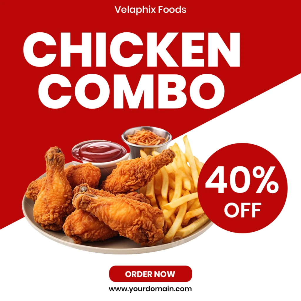 Free Chicken Combo Flyer Design Template PSD Design