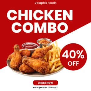 Free Chicken Combo Flyer Design Template PSD Design
