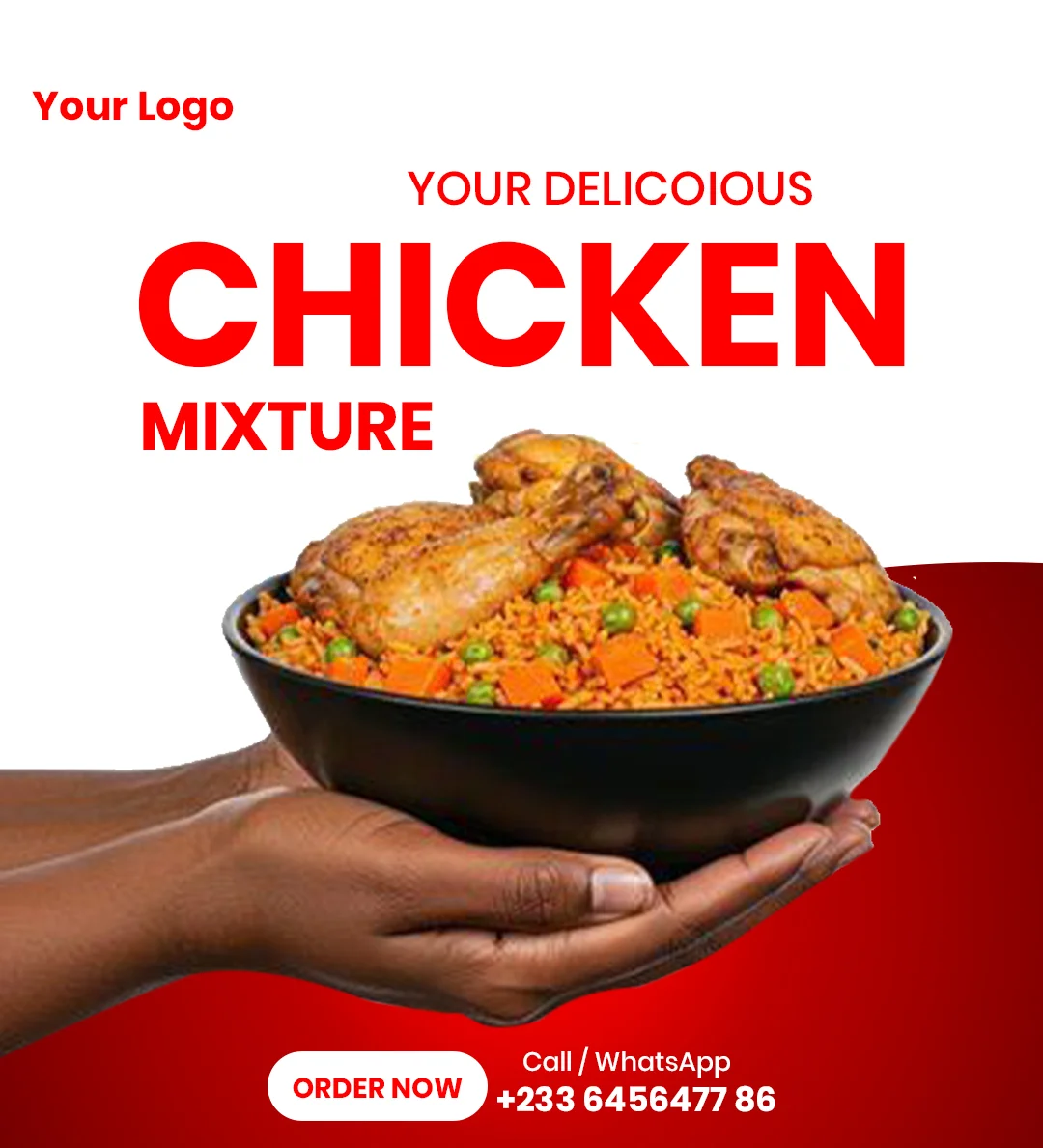 Free Chicken Poster Design template Editable PSD Preview