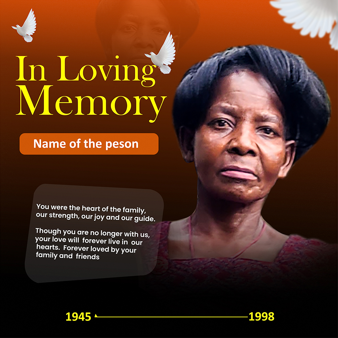 Loving Memory Banner Design