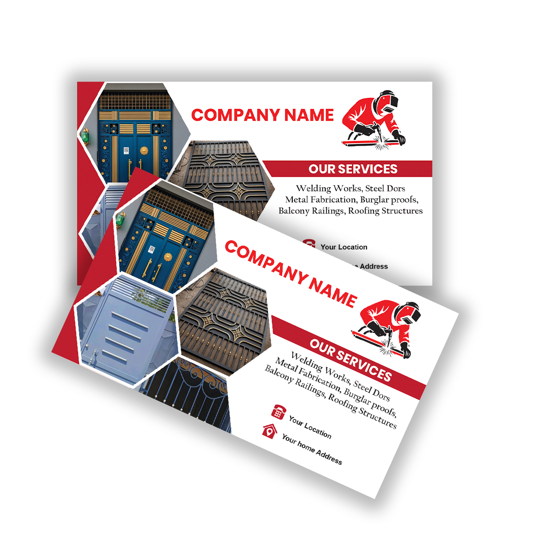 Metal Works Business Card Design