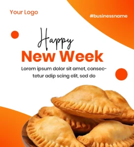 Free New Week Flyer Design for Food Brand PSD Design Template