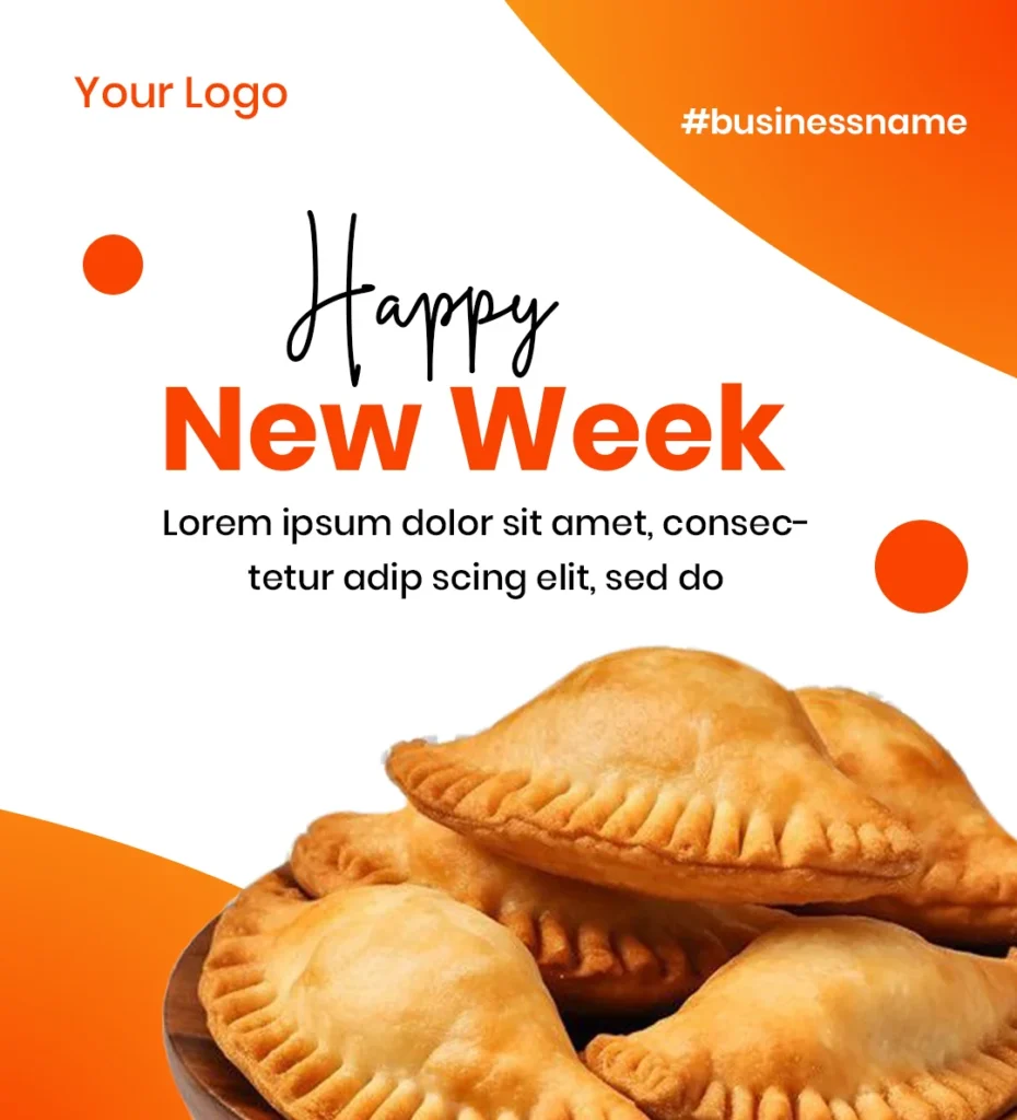 Free New Week Flyer Design for Food Brand PSD Design Template