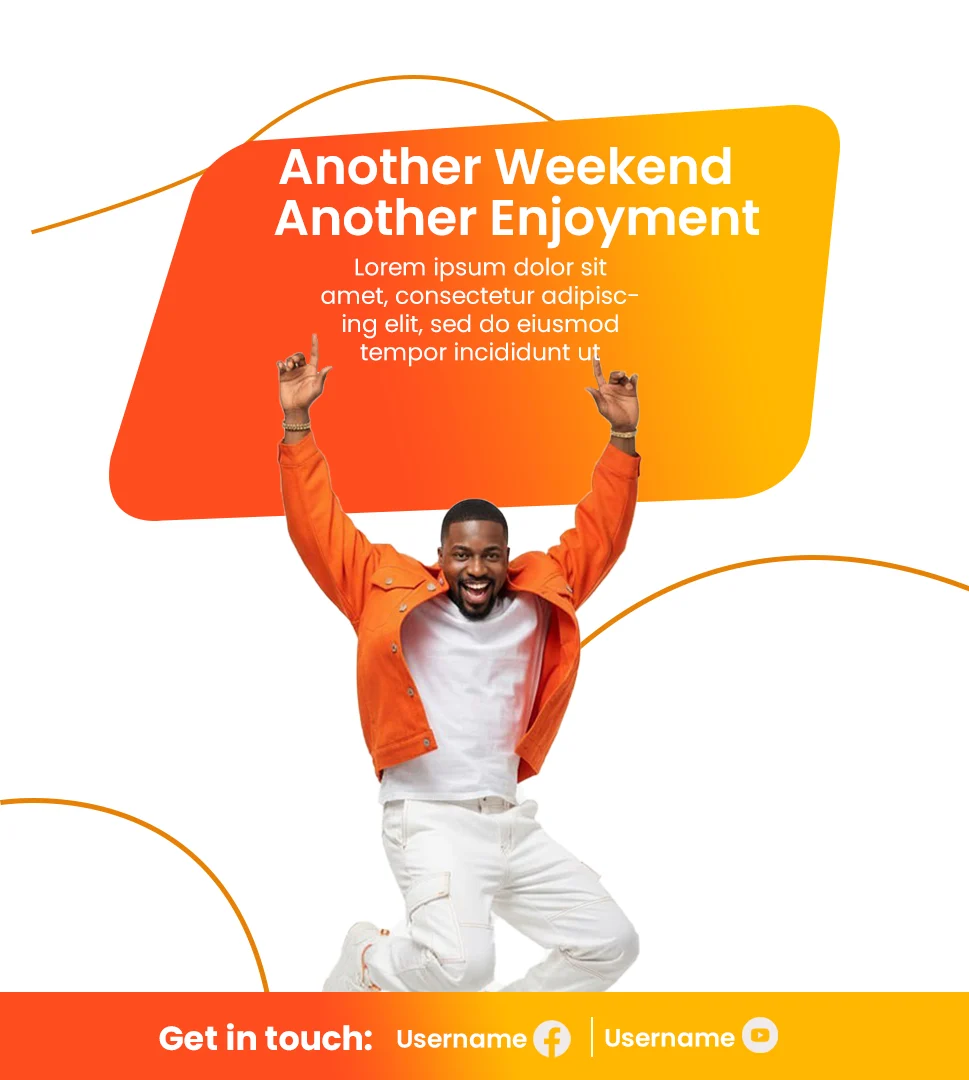 Free Weekend Flyer Design Template Editable PSD Preview