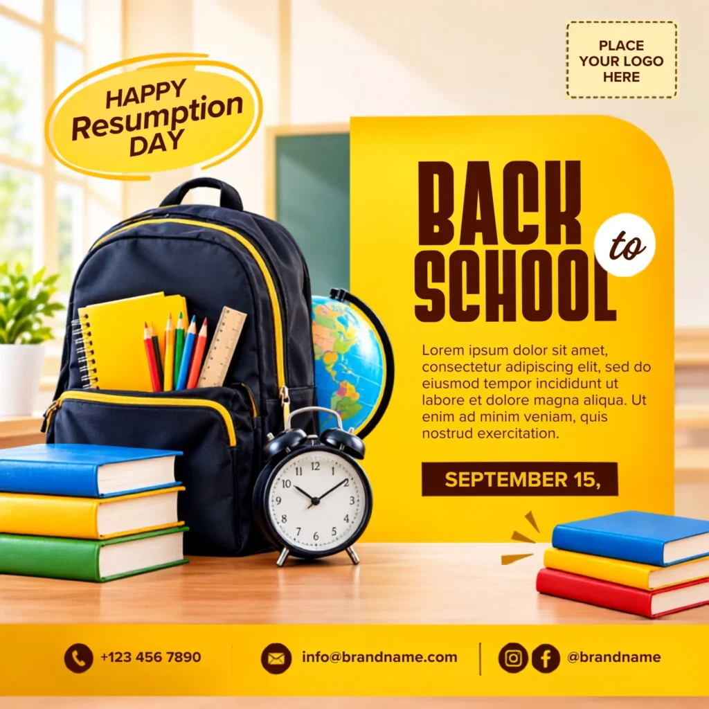 Free Back to School Flyer Design Template Canva Design