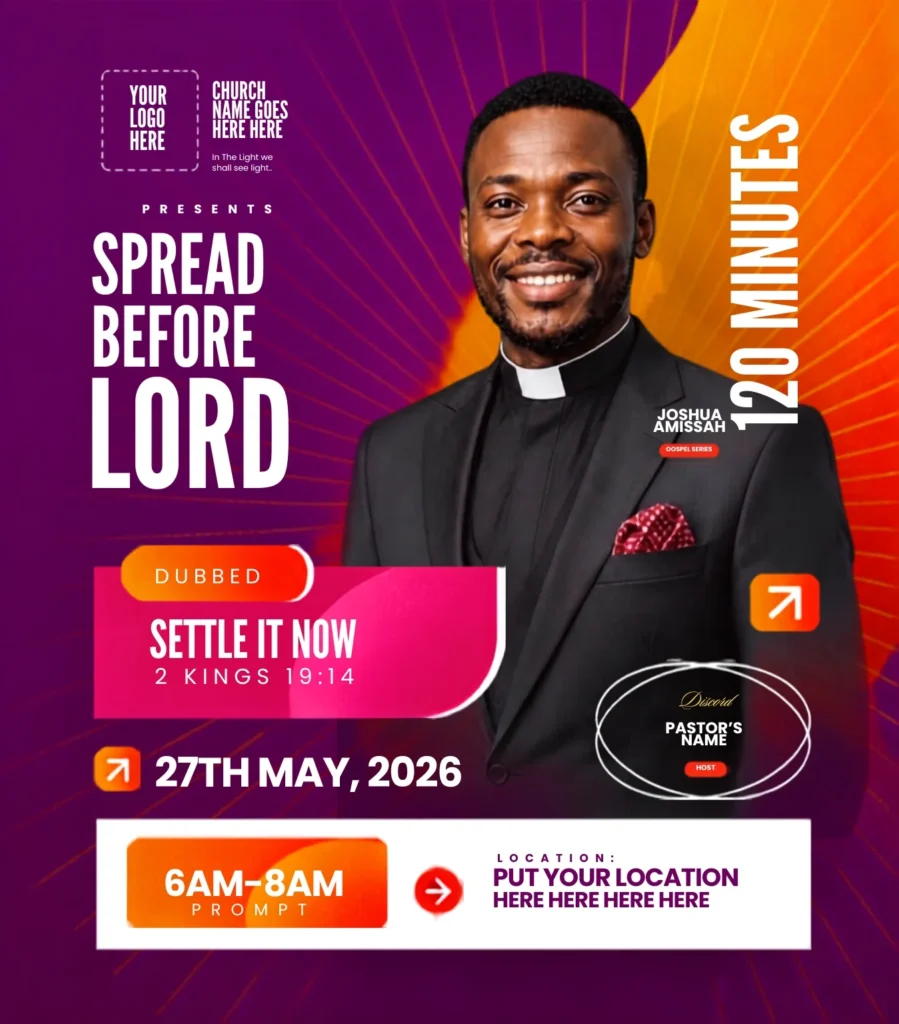 Free Church Flyer Poster Design Template Canva Design
