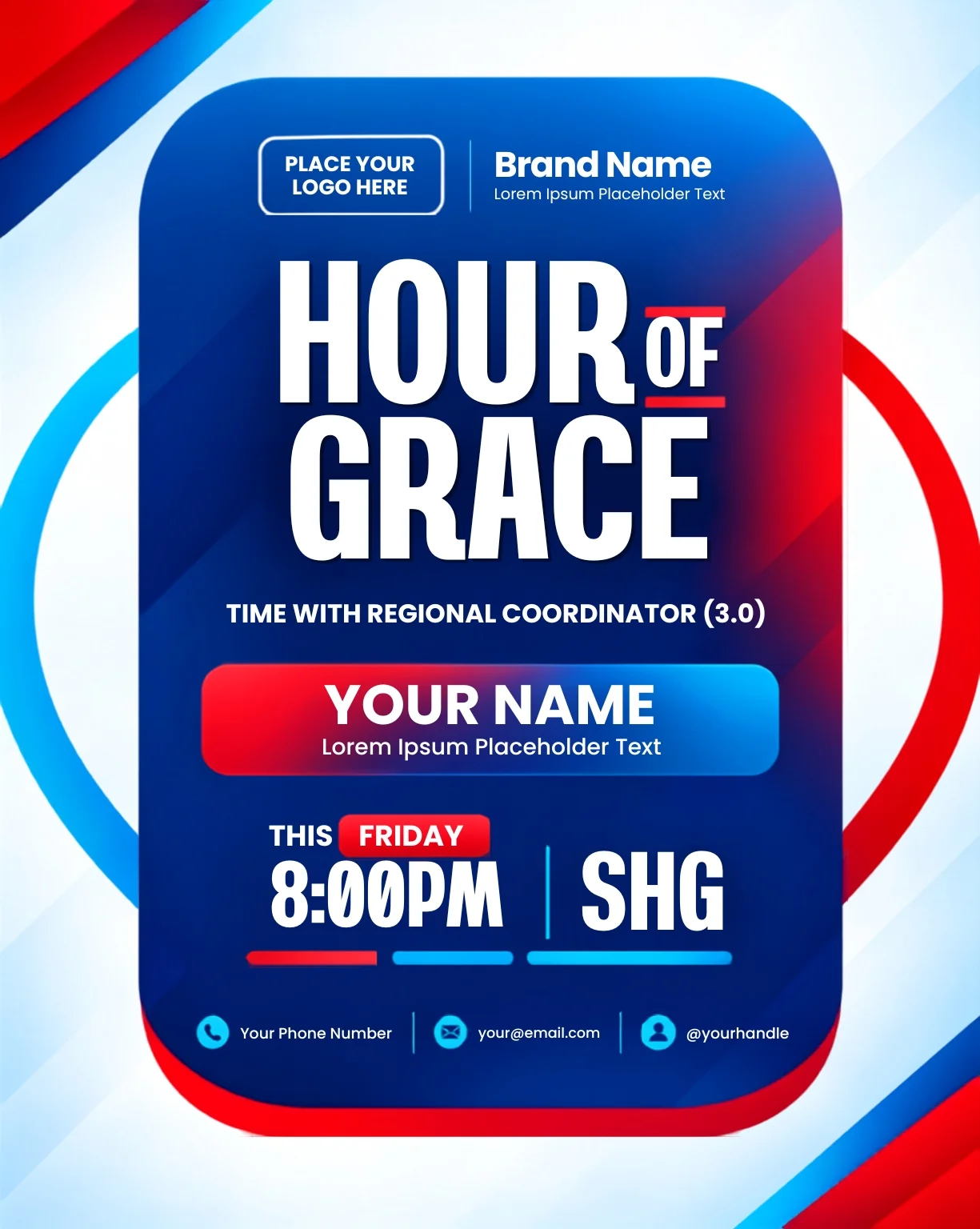 Free Church Flyer Design Template Editable Canva Preview