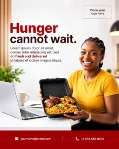 Free Food Business Promotional Flyer Design Canva Design Template