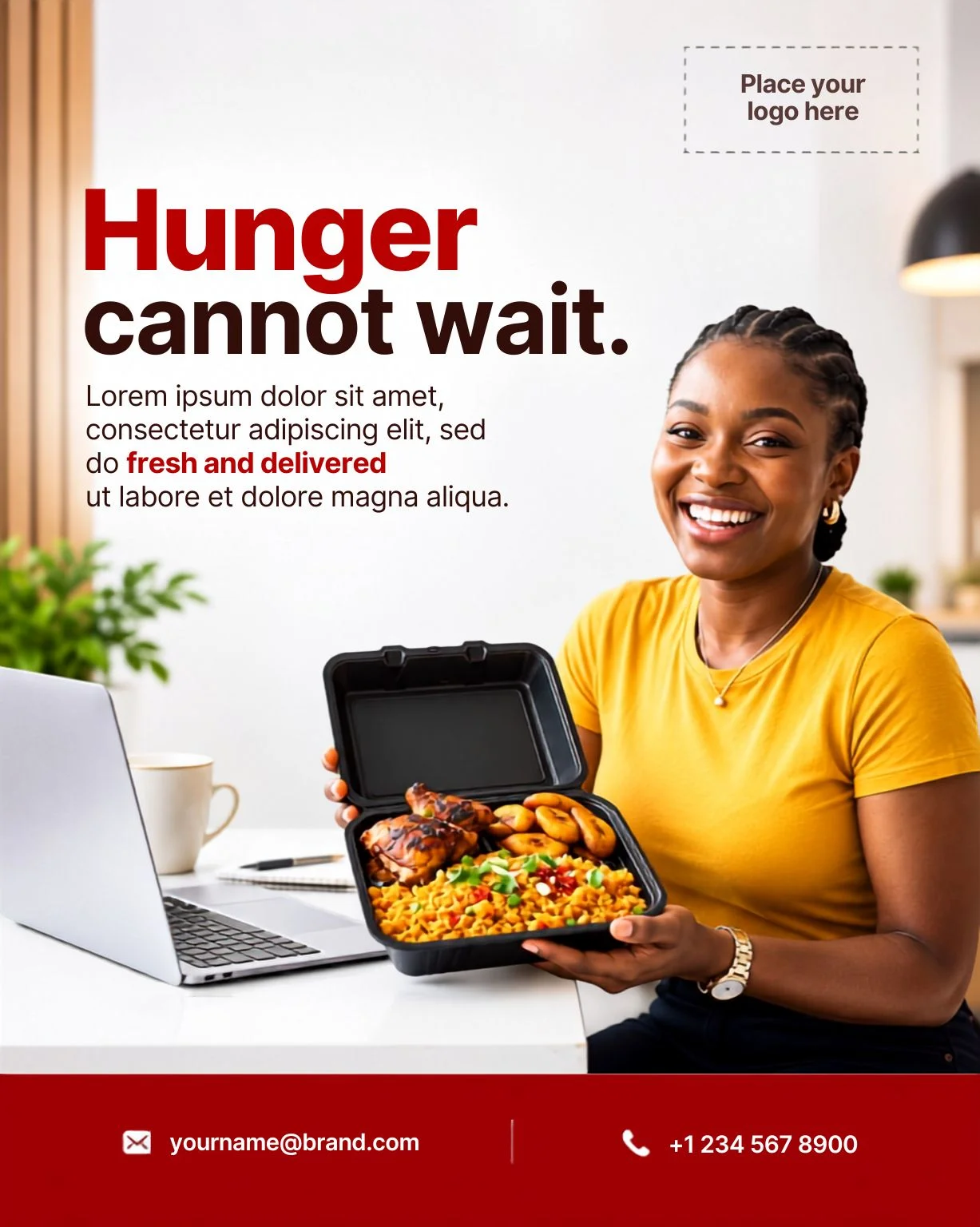 Free Food Business Promotional Flyer Design Template Editable Canva Preview