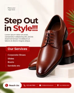 Free Shoe Flyer Design Template Canva Design