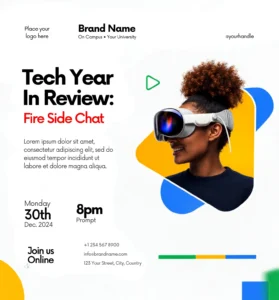 Free Tech Year Flyer Design Template Canva Design