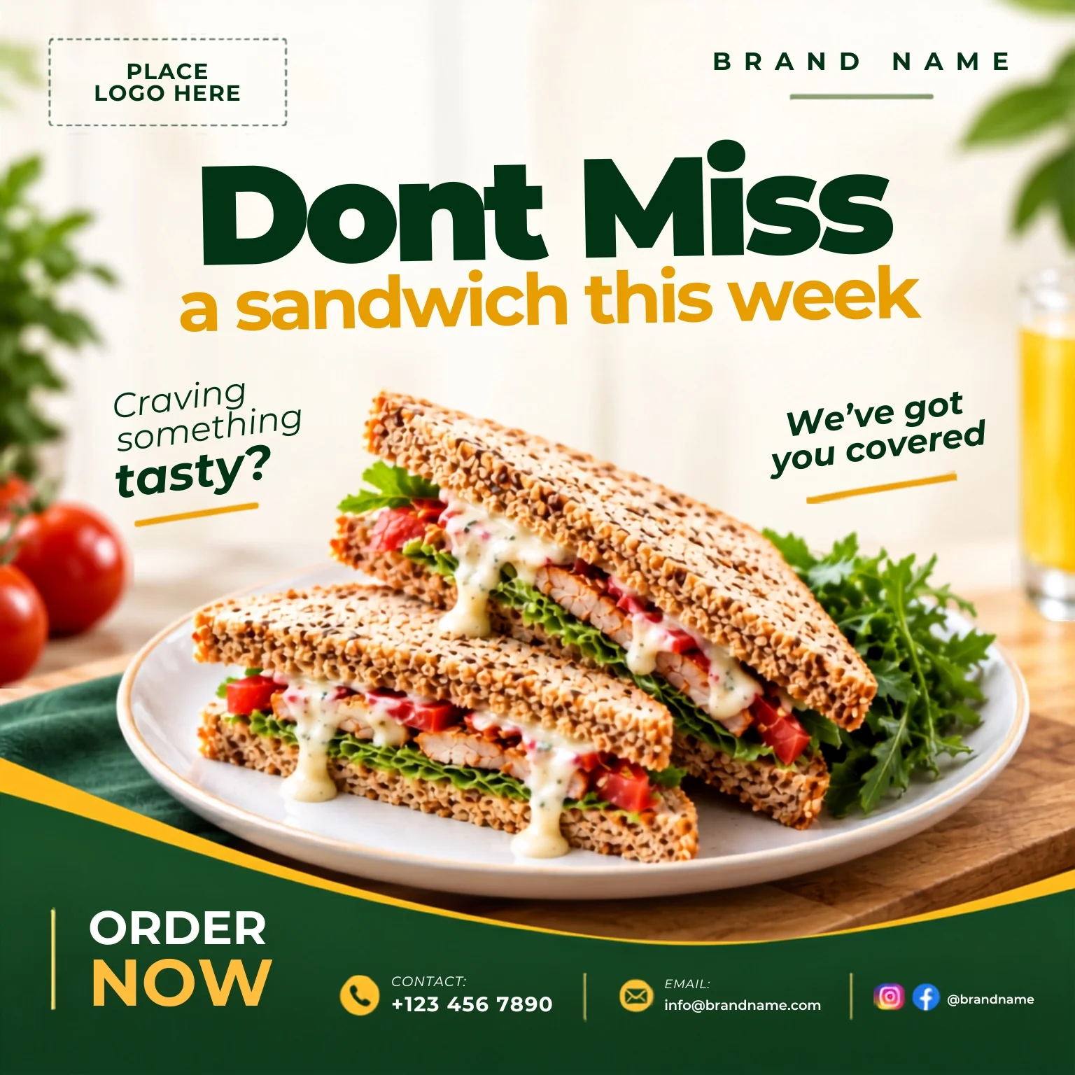 Free Weekly Flyer Design Template for Hotels and Restaurants Editable Canva Preview
