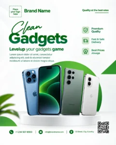 Free Phone Store Flyer Canva Design Template